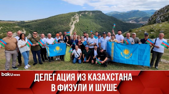 Представители азербайджанской диаспоры, действующей в Казахстане, посетили Физули и Шушу