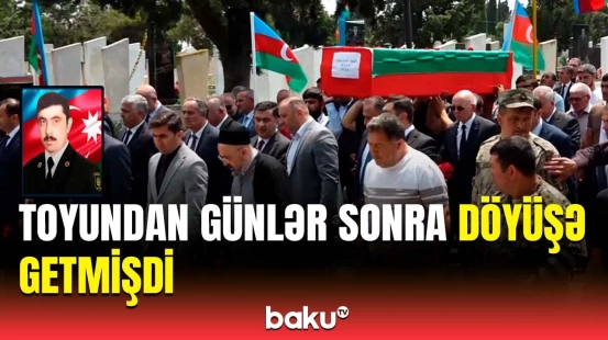 Şəhidin qardaşından duyğulandıran sözlər | Akif Abbasovun dəfnindən görüntülər