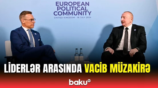 Prezident Oksfordda Finlandiya Prezidenti Aleksandr Stubb ilə görüşüb