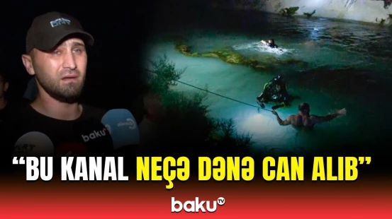 Abşeronda kanalda batan yeniyetmənin meyiti tapıldı