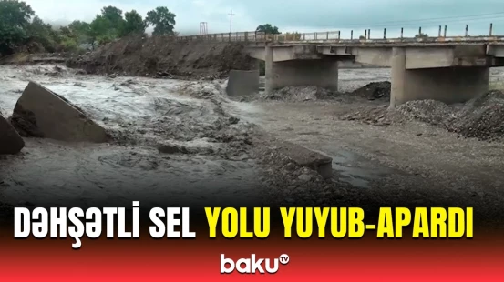 Camaat bu yolu görüb geri qayıdır... | Quba sakinləri çıxılmaz vəziyyətdə qaldı