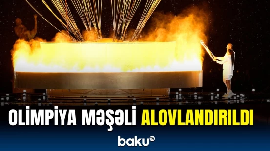 Parisdə keçirilən Yay Olimpiya Oyunlarının açılış mərasimindən görüntülər