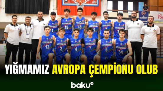 Basketbol yığmamız Avropa çempionatının qalibi olub