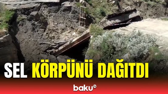 Qubada təbii fəlakət | Turistlər yolda qaldı