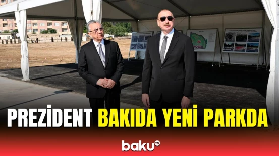 İlham Əliyev “Gənclik”dəki yeni parkda görülən işlərlə tanış oldu