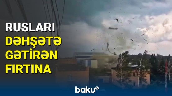 Güclü fırtına təyyarələri havaya qaldırdı | Anbaan görüntülər