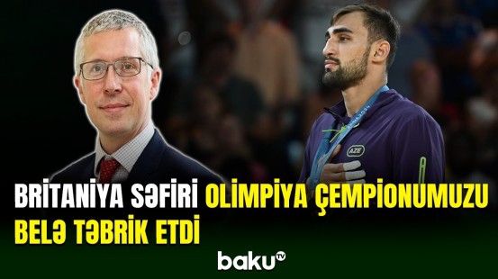 Böyük Britaniya səfiri Olimpiya çempionu Zelim Kotsoyevi təbrik etdi