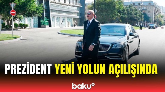 Prezident “Cavanşir” körpüsünün yerində tikilən yolun açılışında iştirak etdi