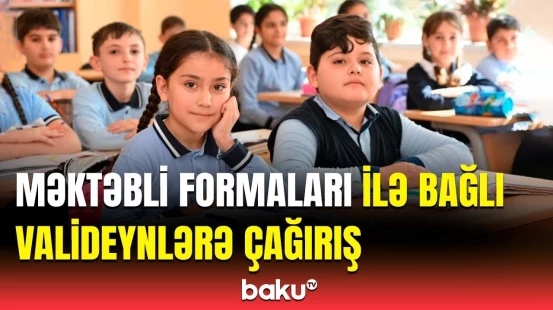 Məktəbli formalarını əldə etmək üçün... | MÜTDA rəsmisindən açıqlama