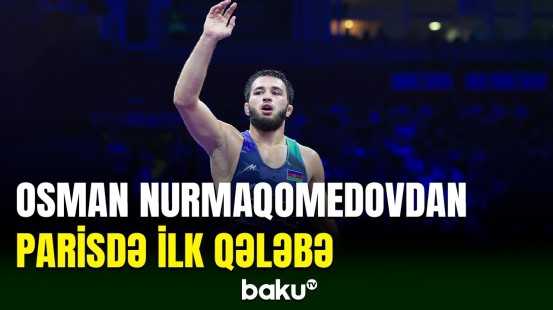 Güləşçimiz Osman Nurmaqomedov Olimpiadanın 1/4 finalında