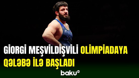 Güləşçimiz Giorgi Meşvildişvili "Paris-2024"ün 1/4 finalında