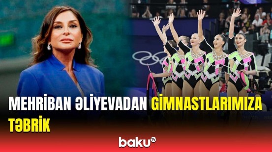 Mehriban Əliyeva bədii gimnastika üzrə qrup hərəkətləri komandasını təbrik edib