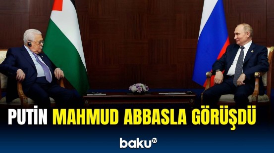 Fələstin Prezidenti Moskvada | Putinlə Mahmud Abbasın görüşündən görüntülər