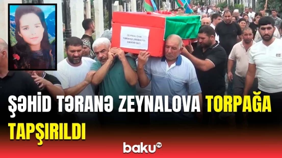 Birinci Qarabağ müharibəsinin mülki şəhidi Təranə Zeynalova dəfn edildi | Bərdə