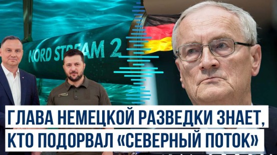 За подрывами газопроводов стоят президенты Украины и Польши, уверен глава немецкой разведки