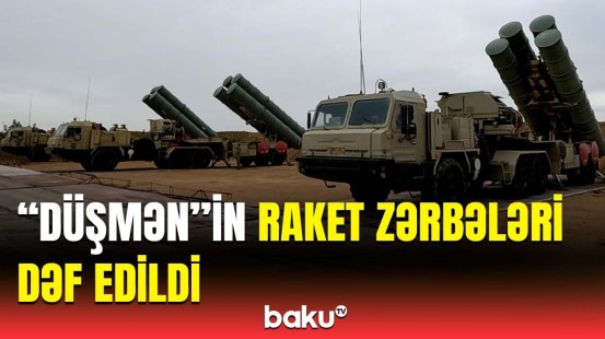 MN-dən görüntülər | S-300 "Favorit" zenit-raketləri döyüşə hazır vəziyyətdə