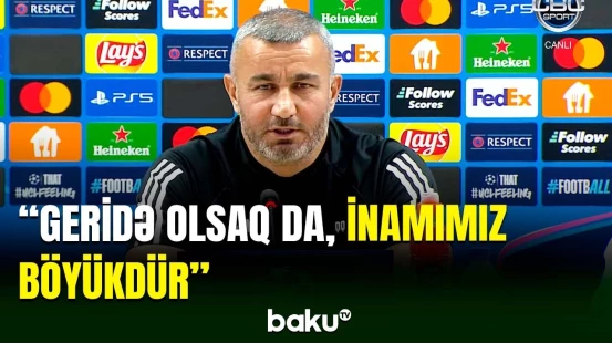 Qurban Qurbanov “Dinamo”ya qarşı cavab matçından danışıb