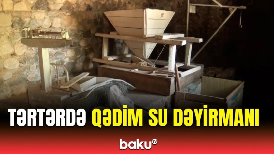 Borsunlu kəndində illərə meydan oxuyan su dəyirmanı