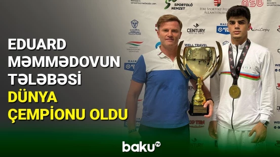 Eduard Məmmədovun tələbəsi WAKO versiyası üzrə dünya çempionu olub