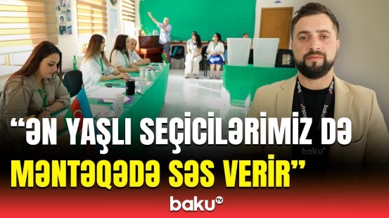 Yasamalda məntəqə sədri seçicilərin aktivliyindən danışdı