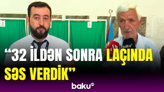 Heç bir müdaxilə yoxdur, hər kəs öz istədiyi namizədə... | Laçında səsvermədən görüntülər