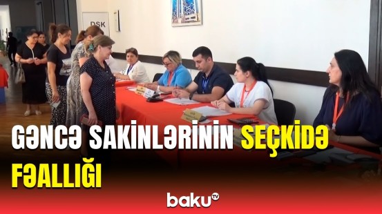 Gəncədə seçki prosesindən ən son görüntülər | Səsvermə necə gedir?