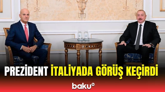 İlham Əliyev İtaliyanın "Eni S.P.A" şirkətinin baş icraçı direktoru ilə görüşdü