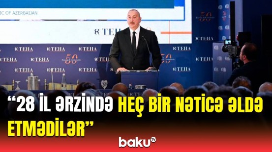 Beynəlxalq hüquq kifayət etmir ki... | Prezident torpaqlarımızda ədalətin bərpasından danışdı