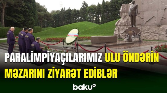 Paralimpiyaçılarımız Fəxri xiyaban və Şəhidlər xiyabanında olublar