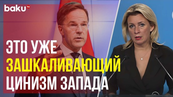 Захарова о «подстрекательном» заявлении премьер-министра Нидерландов