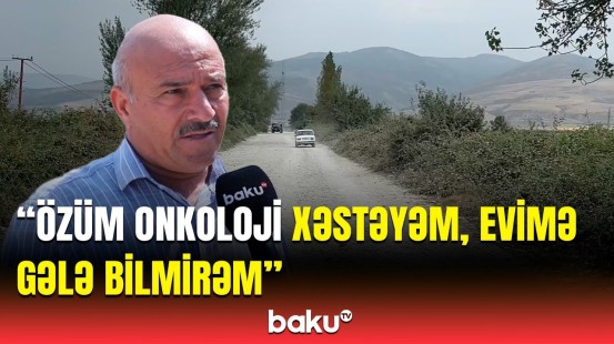 Gözümü açandan bu yolu belə görmüşəm | Ağsu sakinləri maşınları ilə birgə əziyyət çəkir