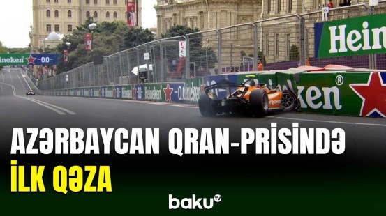 Formula 2 pilotu Bakıda qəza törədib