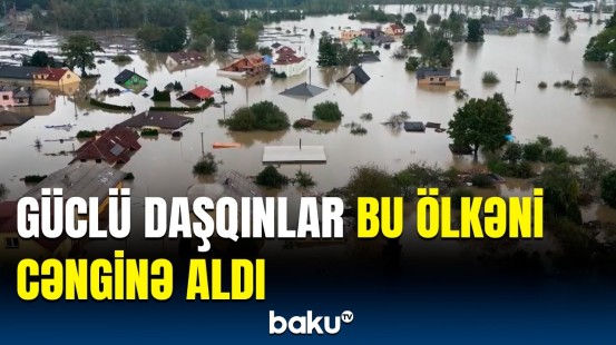 İnsanları çətin vəziyyətdə qoyan fəlakət | Evlər suyun içində “itib-batdı”