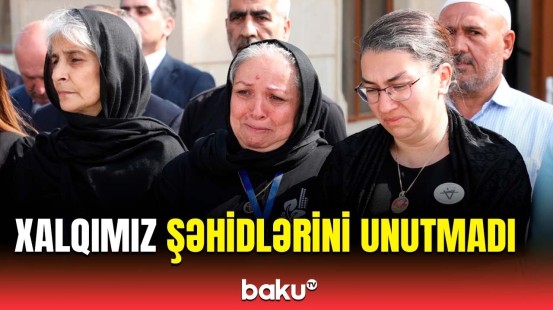 İkinci Şəhidlər xiyabanına ziyarətçi axını | Şəhidlər yad edilir