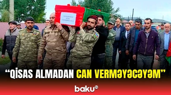 Gədəbəydə Birinci Qarabağ müharibəsinin şəhidi Bilal Qəhrəmanov ilə vida mərasimi