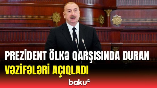 Suverenliyimizin bərpası yeni imkanlar yaratdı | Prezident MM-in iclasında çıxış etdi