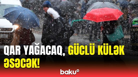 Hava ilə bağlı sarı xəbərdarlıq edildi | Hava haqqında məlumat