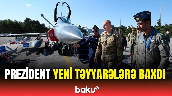 İlham Əliyevə çoxməqsədli JF-17C təyyarələri təqdim olundu