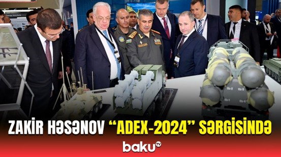 Zakir Həsənov "ADEX-2024" sərgisində xarici ölkələrin məhsulları ilə tanış olub