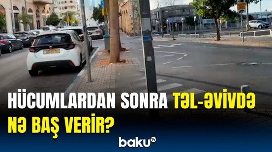 İran İsrailə raket "yağdırdı", həyat alt-üst oldu | Yeni görüntülər