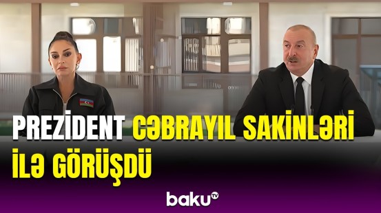 Cəbrayılda yaşayış kompleksinin açılışı | Sakinlərə mənzillərin açarları verildi