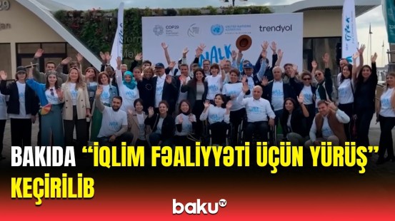 İqlim Fəaliyyəti Həftəsi çərçivəsində Dənizkənarı Milli Parkda yürüş təşkil edilib