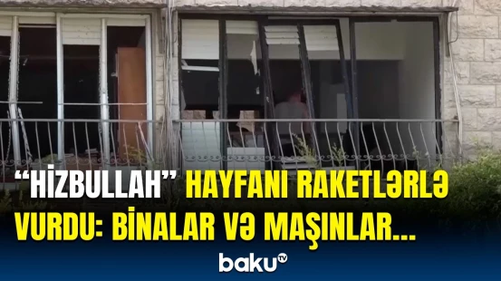 İsrailə gözlənilməz raket zərbəsi | Hadisə yerindən dəhşətli kadrlar