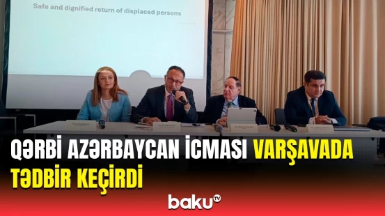 Qərbi Azərbaycan İcması ATƏT-in İnsan Ölçüsü Konfransı çərçivəsində yan tədbir keçirdi