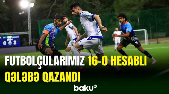 Gənc futbolçularımızdan 16-0 hesablı qələbə