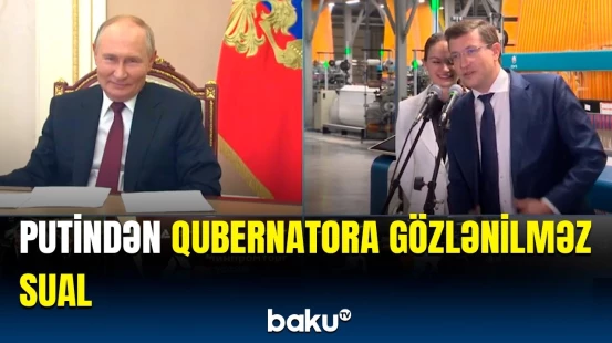 Putin və qubernator arasında maraqlı dialoq | Rusiya Prezidenti hər kəsə çağırış etdi