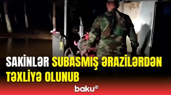 FHN Hacıqabulda subasmış ərazilərə cəlb olunub