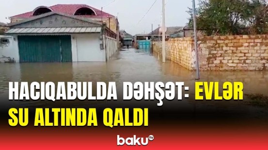 Hacıqabulda sel fəsadlar törətdi | FHN məlumat yaydı