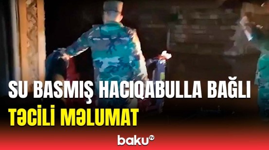 Sakinlərə dəhşət yaşadan sel | FHN Hacıqabuldan görüntülər yaydı