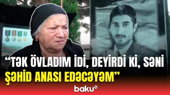 Təsəllimi ancaq məzarından alıram | 18 il yolunu gözlədiyi oğlu şəhid olan ana